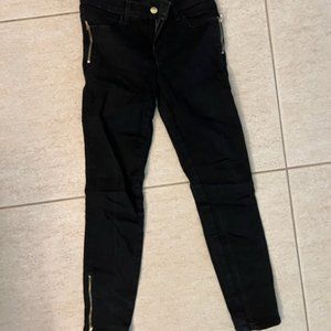 J Brand Tali Size 25 Black Wash Skinny Jeans In Vanity